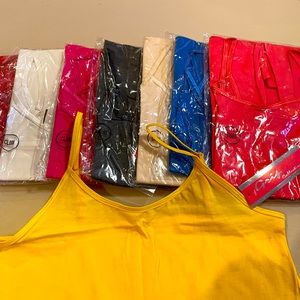 Lot of Crew spaghetti strap tees!